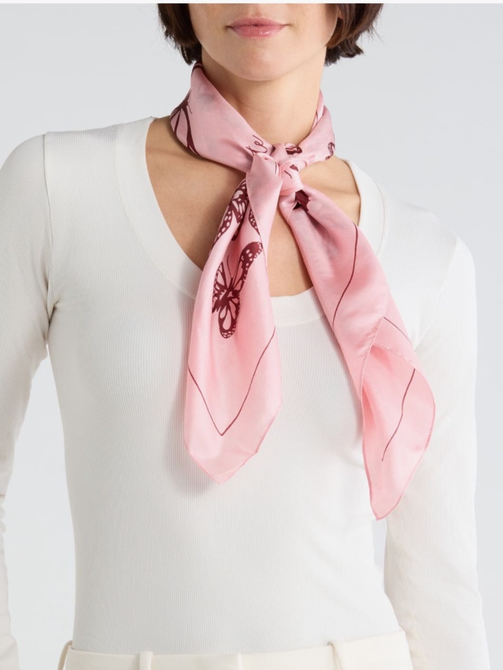 KATE SPADE Spring Flight Silk Square Scarf - Picture 4 of 9